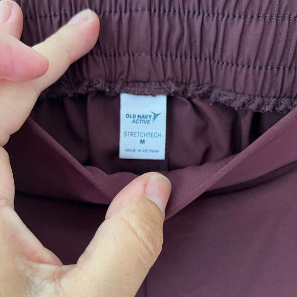 Old Navy Sz M Stretch Brooklyn Heights High Rise Jogger Pants Ankle Zipper - Picture 3 of 9